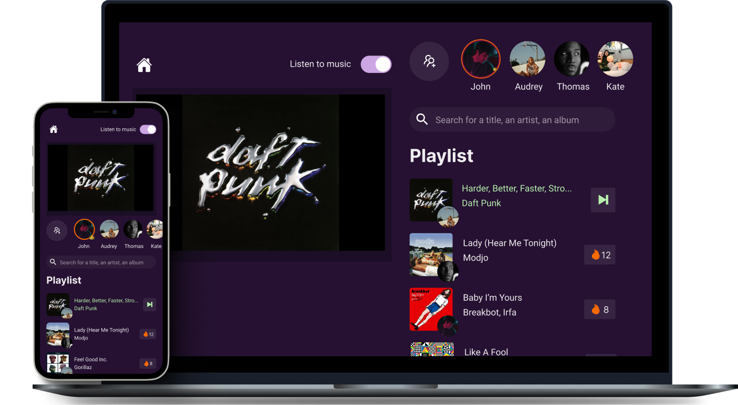 Jamhouse Listen to music with friends
